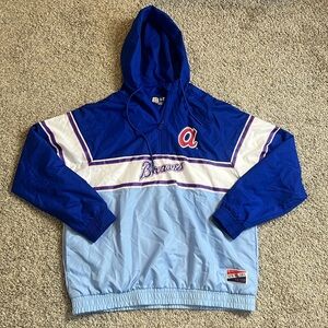 New Era Cooperstown Collection 1/4 Zip Pullover Jacket Mens Size Large Baseball